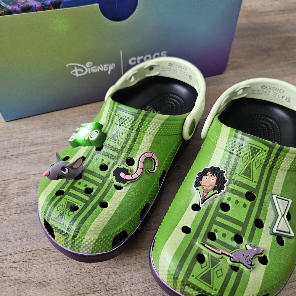 Disney Kids Green Clogs Encanto Bruno Lighting